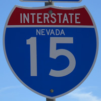 Interstate 15 shield representation