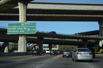 I-8 east at I-15/SR 15 - 2014
