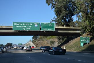 I-8 east at I-15/SR 15 - 2014