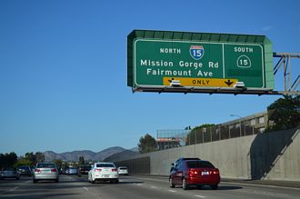 I-8 east at I-15/SR 15 - 2014
