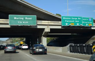 I-8 east at I-15/SR 15 - 2014
