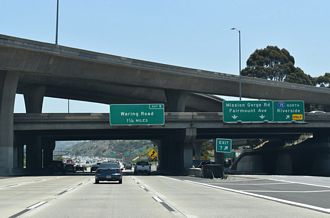 I-8 east at I-15/SR 15 - San Diego, CA