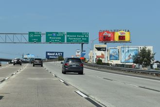 I-8 west at I-15/SR 15 - San Diego, CA