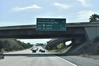I-8 west at I-15/SR 15 - 2018