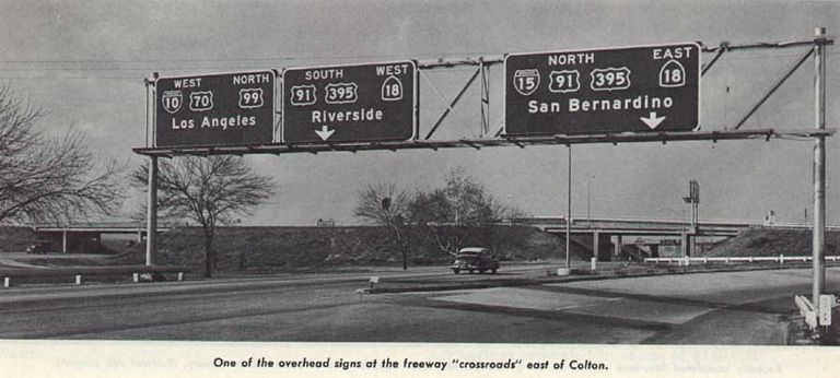 I-10/US 70-99 west at I-15/US 91-395