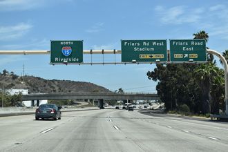 Interstate 15 north of I-8 in San Diego