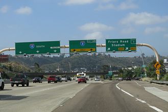 I-15 south at I-8 - San Diego, CA