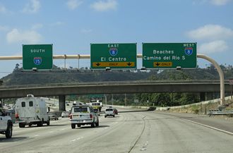 I-15 south at I-8 - San Diego, CA