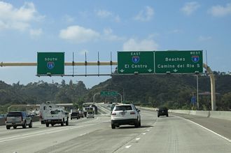 I-15 south at I-8 - San Diego, CA