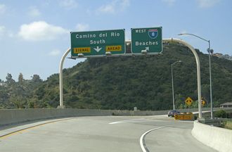 I-15 south at I-8 - San Diego, CA