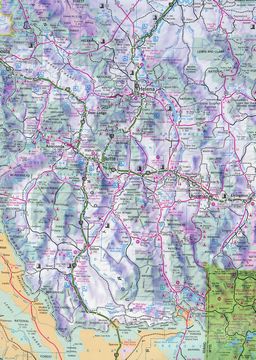 Central Montana -  1985 Montana Official Highway Map 