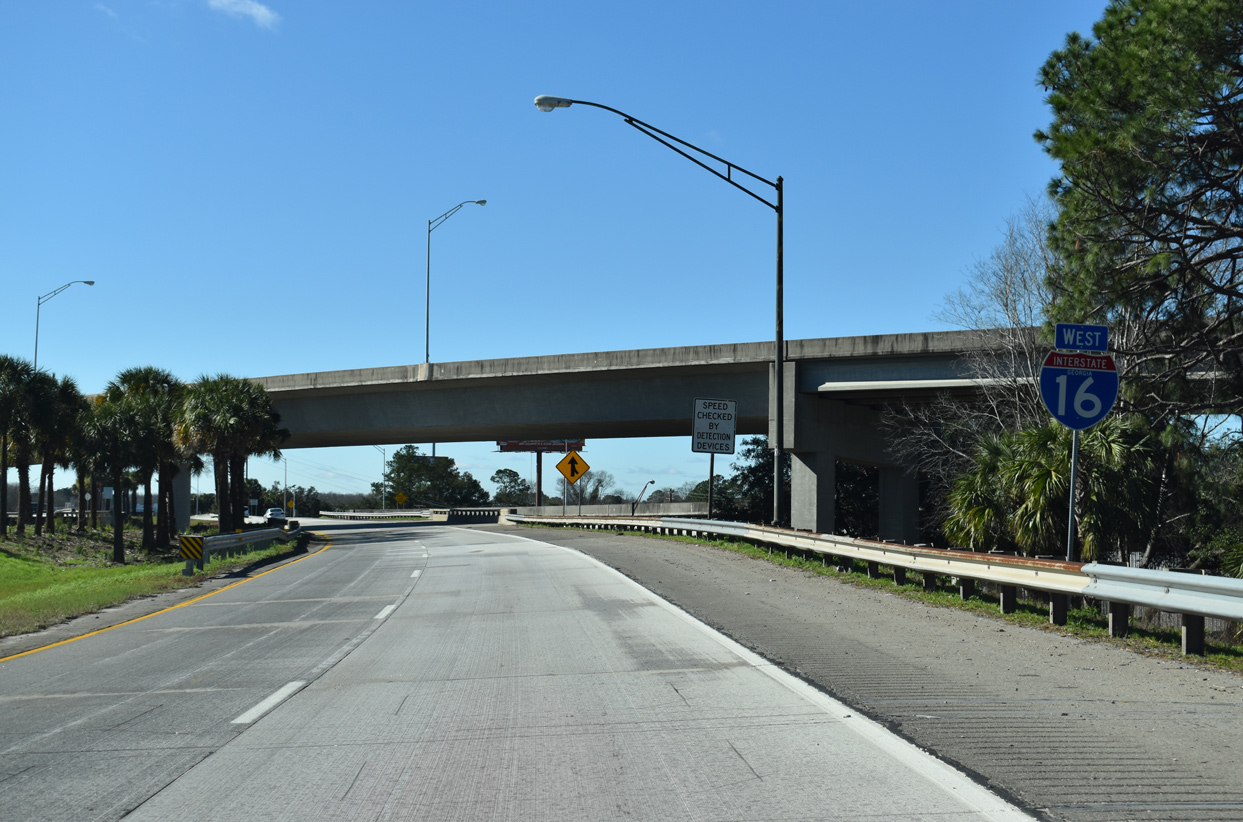 I-16 west at US 17/SR 404 Spur - Savannah, GA