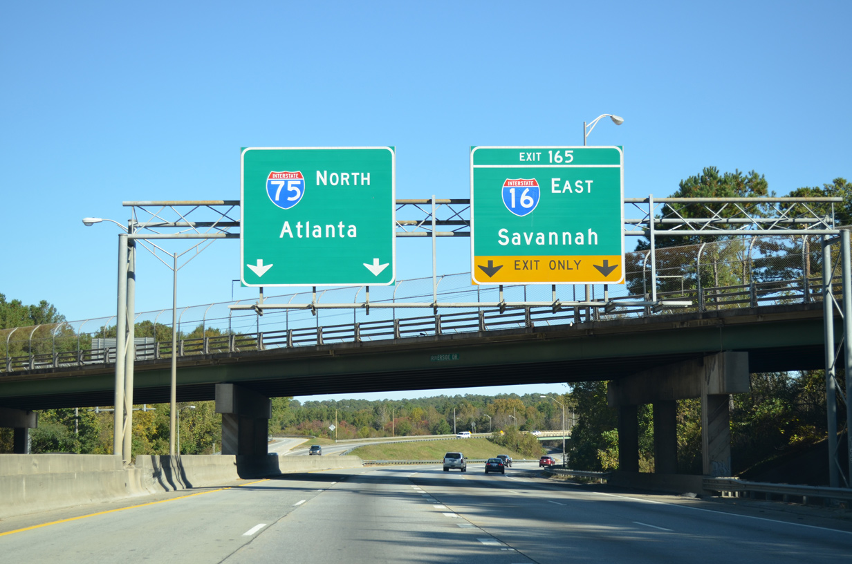I-75 north at I-16 - 2014