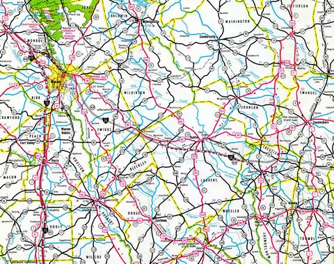 1964-65 Georgia Official Highway Map