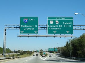 I-16/US 17 split - Savannah, GA - 2006