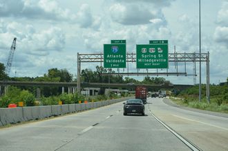 I-16 west at I-75 - Macon, GA