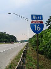 I-16 west at I-75 - 2005