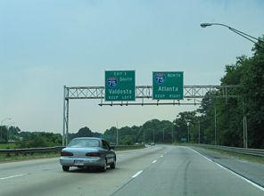 I-16 west at I-75 - 2005
