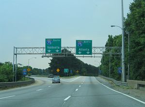 I-16 west at I-75 - 2005