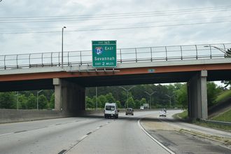 I-75 north two miles from I-16 at SR 74 in Macon, GA