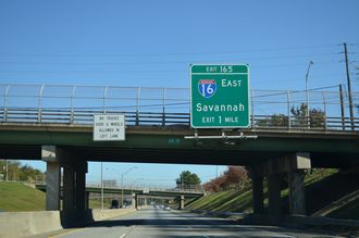 I-75 north at I-16 - 2014