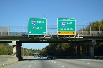 I-75 north at I-16 - 2014