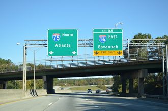 I-75 north at I-16 - 2014