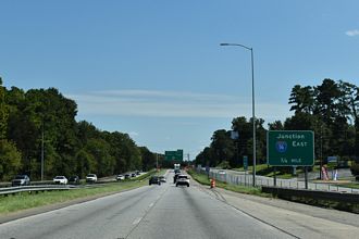 I-75 three quarters of a mile ahead of I-16 east in Macon, GA