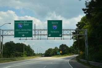 I-75 south at I-16 - Macon, GA