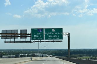 US 17 south at SR 25 Connector - Savannah, GA