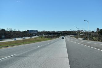 I-16 west at Gwinnett St - Savannah, GA