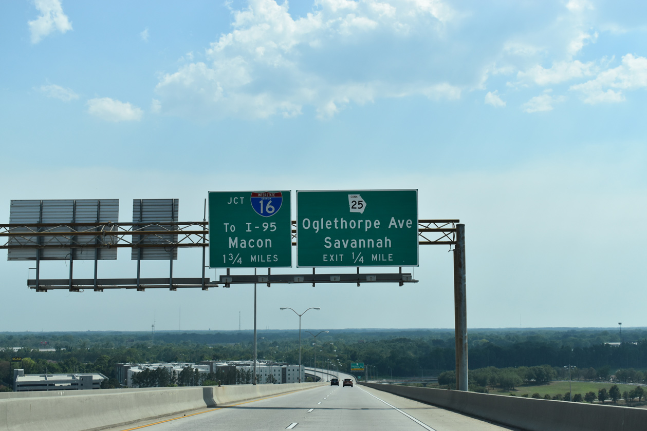 US 17 south at SR 25 Connector - Savannah, GA
