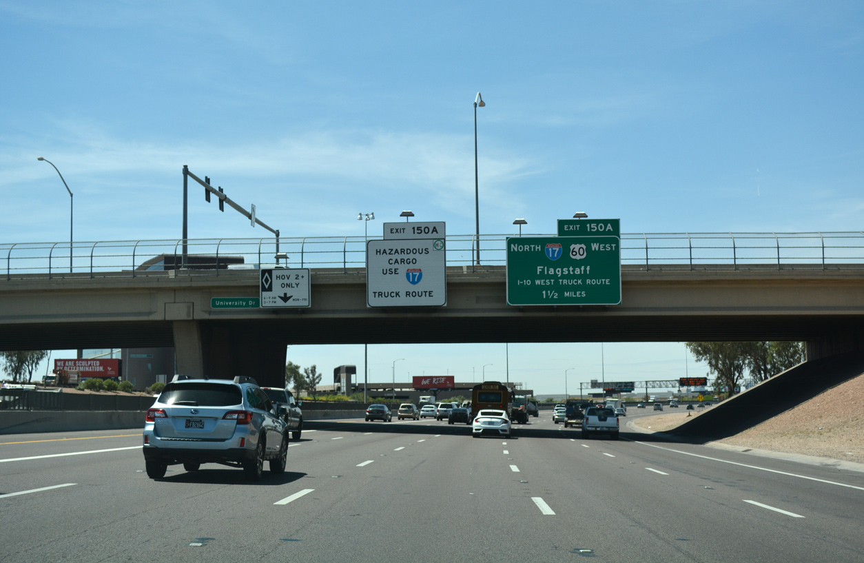 I-10/US 60 west at I-17 - Phoenix, AZ