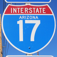Interstate 17 shield representation