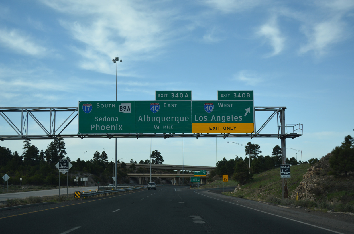 I-17/SR 89A south at I-40 - Flagstaff, AZ