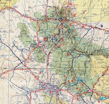 1964-65 Arizona Official Highway Map