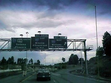 SR 89A/I-17 south at I-40 - 1999 - Flagstaff, AZ