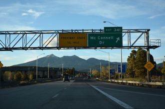 I-17/SR 89A north at McConnell Dr - Flagstaff, AZ