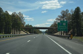 I-40 east at I-17/SR 89A - Flagstaff, AZ