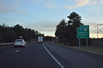 I-40 west at I-17/SR 89A - Flagstaff, AZ