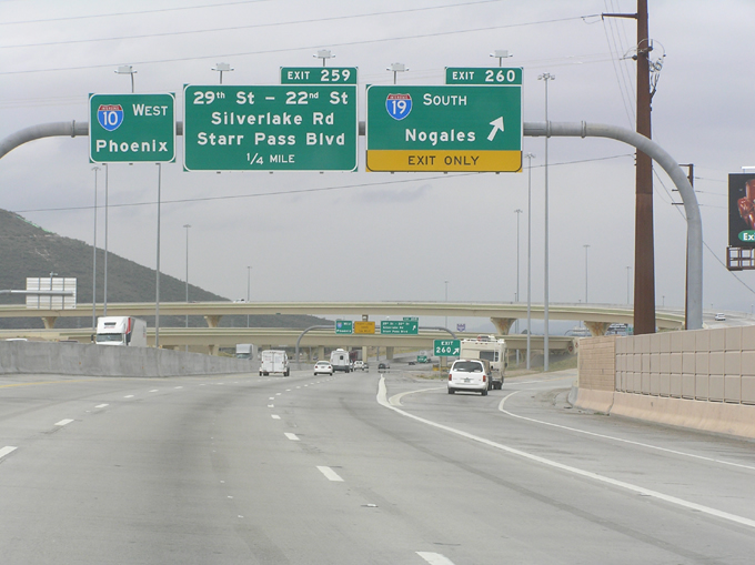 I-10 west at I-19 - 2005