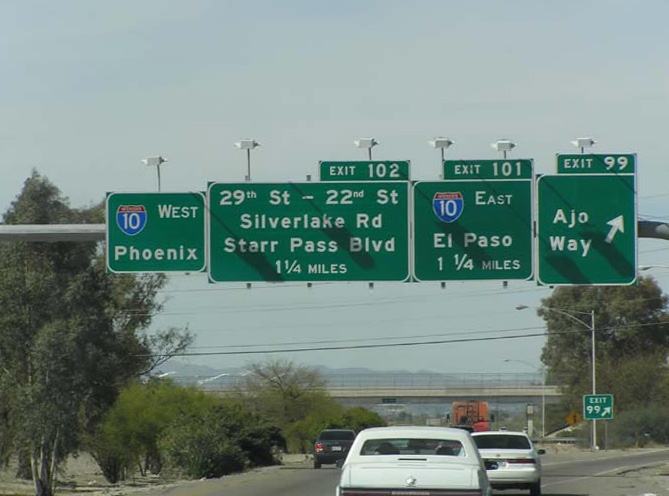 I-19 north at I-10 - 2005