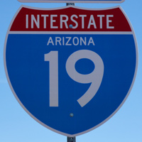Interstate 19 shield representation