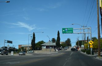 Crawford St west at Sonoita Avenue, Nogales, AZ