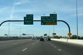 I-10 east at I-19 - Tuscon, AZ