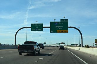 I-10 east at I-19 - Tuscon, AZ