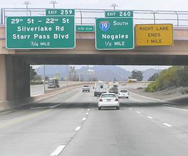 I-10 west at I-19 - 2005
