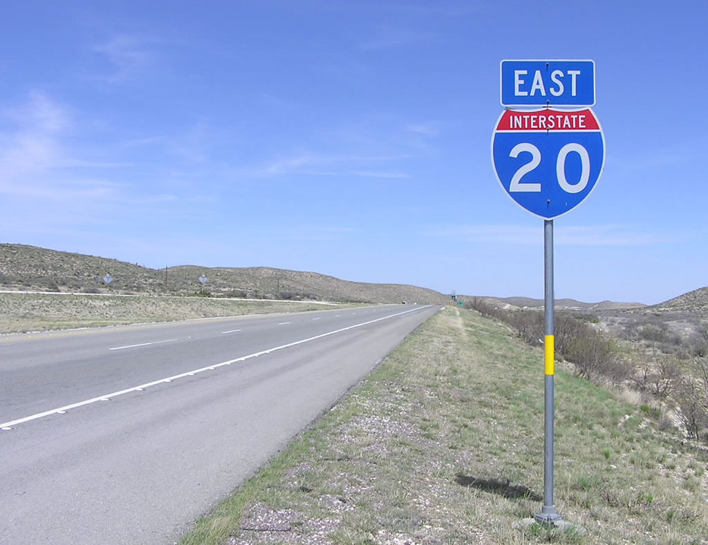 IH 20 east of IH 10 - Reeves County, TX