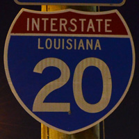 Interstate 20 shield representation