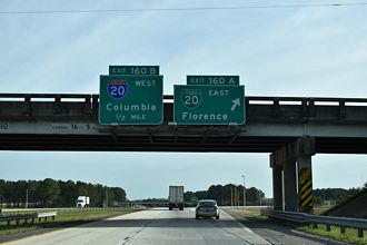I-95 north at I-20 - Florence, SC